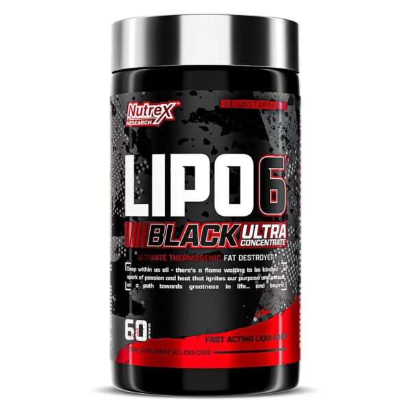 Nutrex Lipo 6 Black Ultra Concentrate Fat Destroyer, 60 Capsules