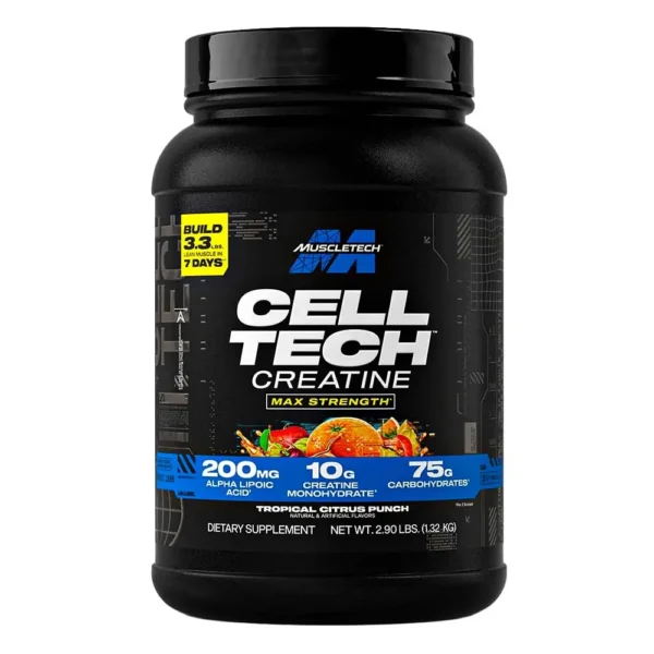 Muscletech Cell Tech Creatine Formula, Tropical Citrus Punch, 3 LB