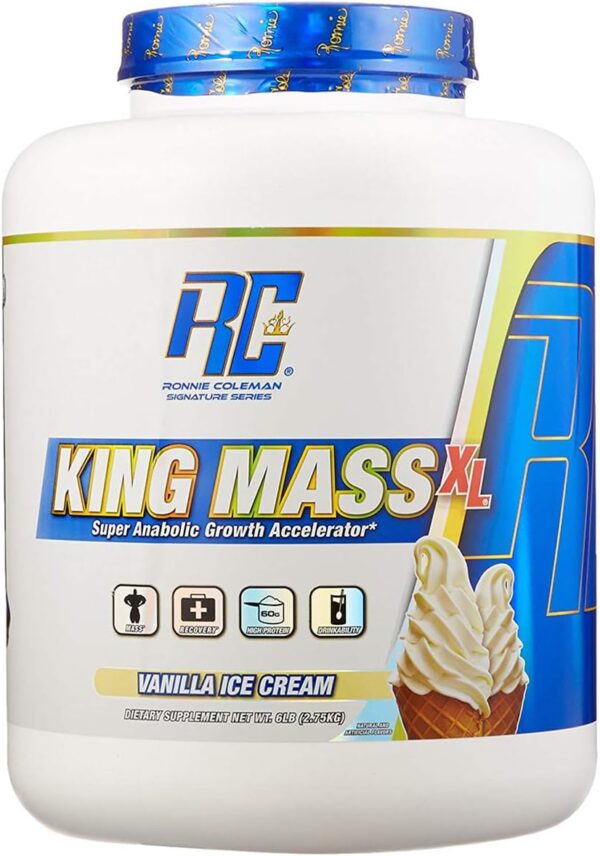 Ronnie Coleman King Mass Weight Gainer, Vanilla Ice Cream, 6LB